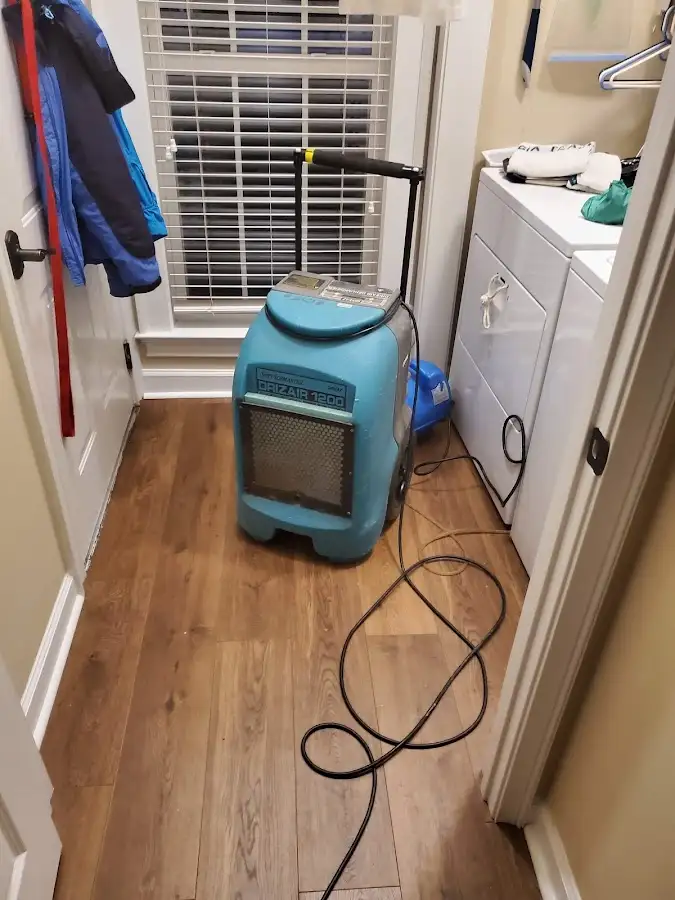 Commercial dehumidifier deployed for Flood Damage Cleanup in Lemon Hill